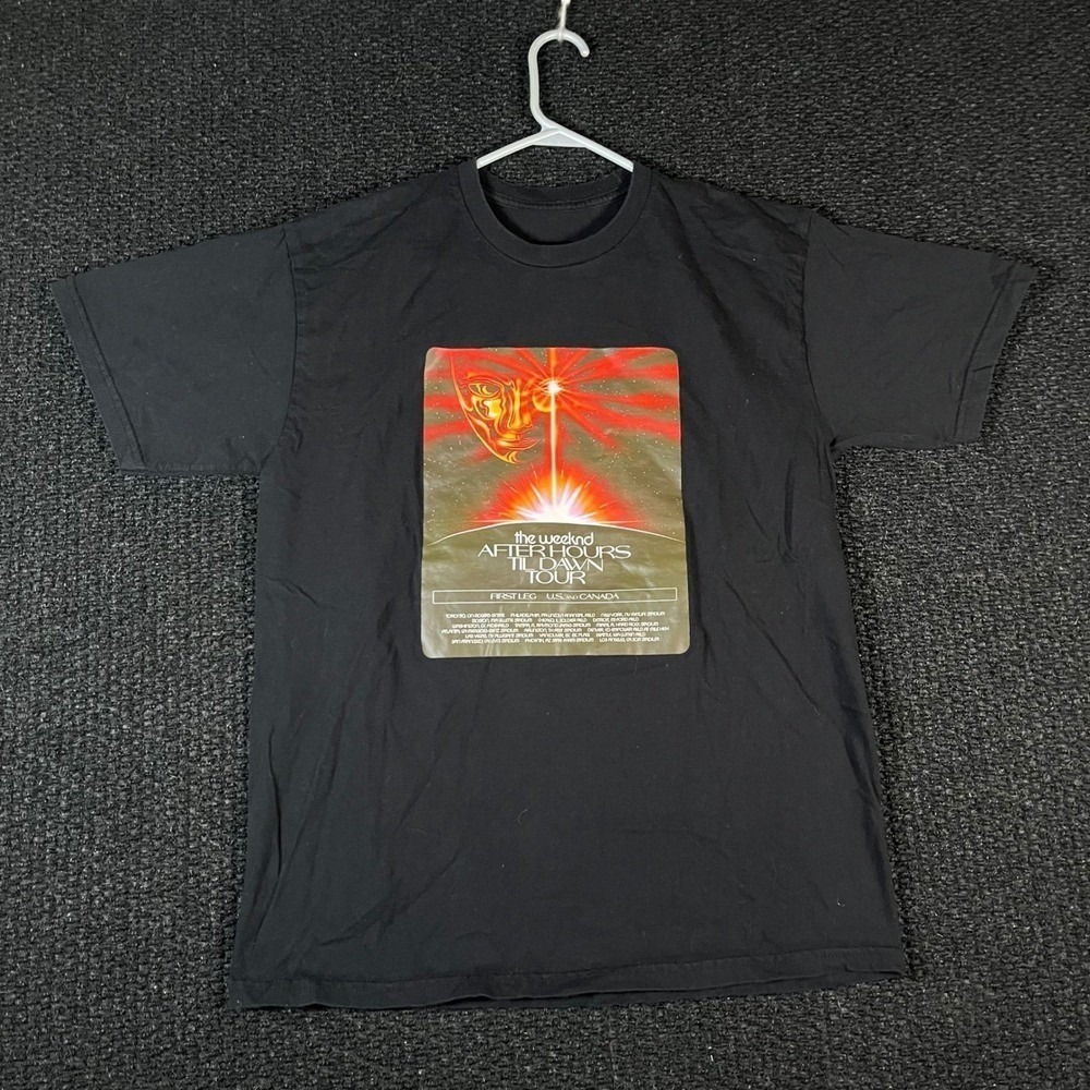 The Weeknd After Hours Til Dawn Tour T-Shirt Black Mens Large XO Concert Merch